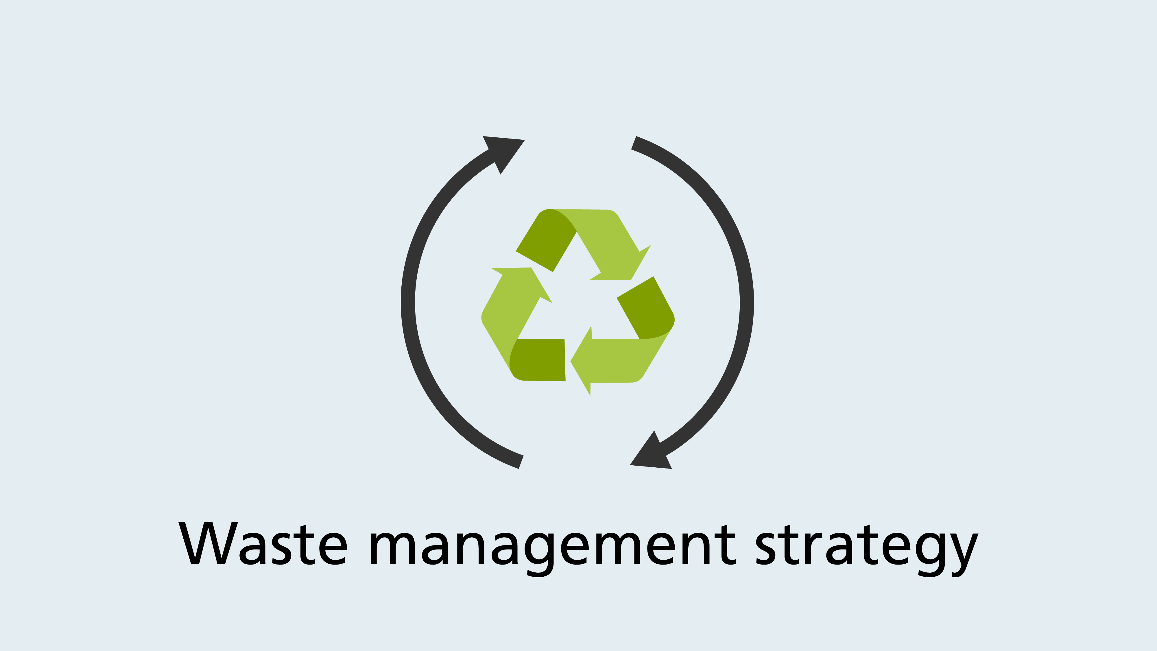 Waste Management Strategy Icon Graphic