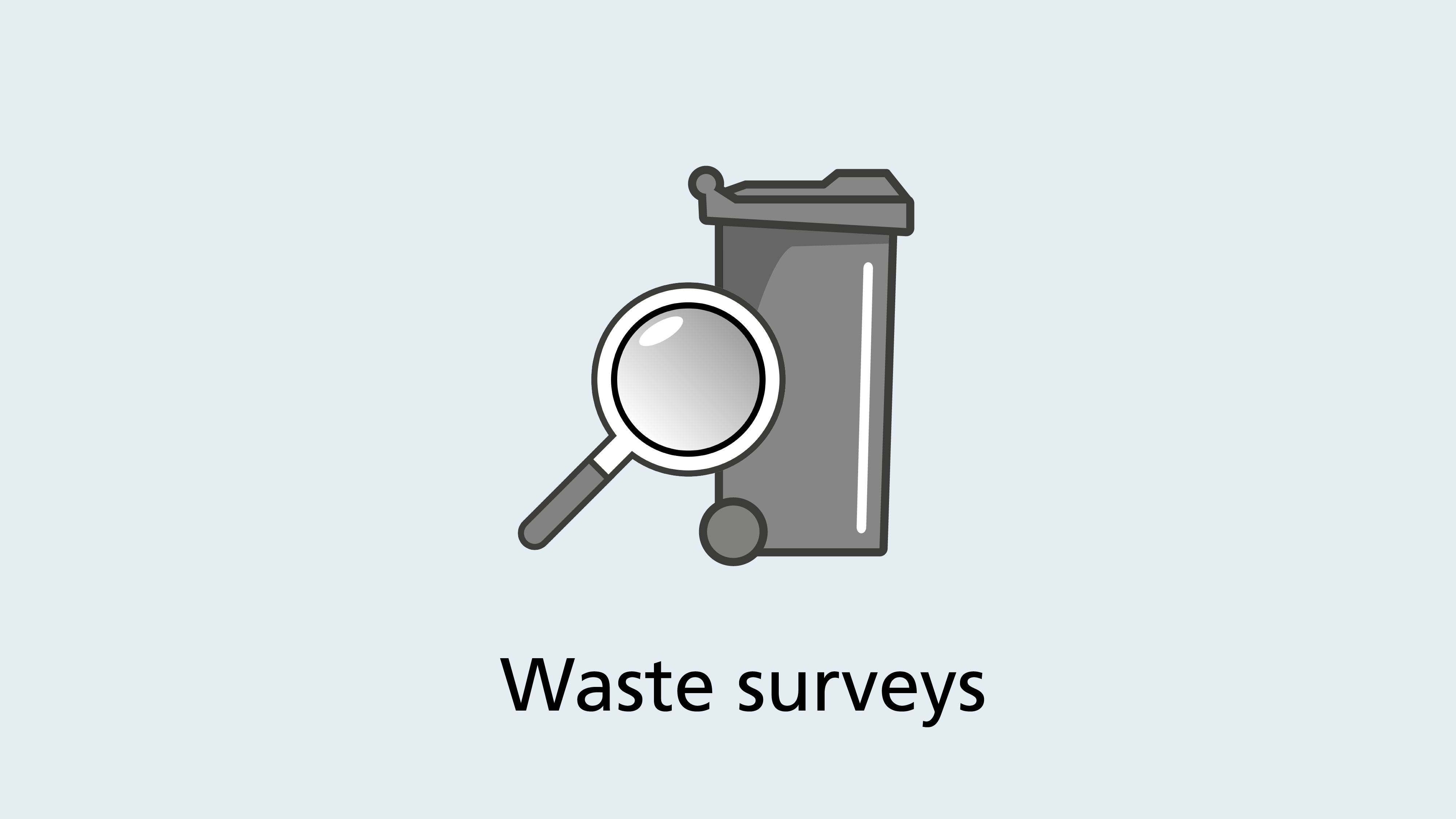 waste survey icon